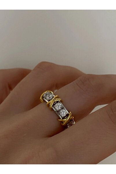 vogutima Vog Tasarım X Model Beyaz V Yeşil Taşlı 925 Ayar Gümüş Sevgiliye Eşe...