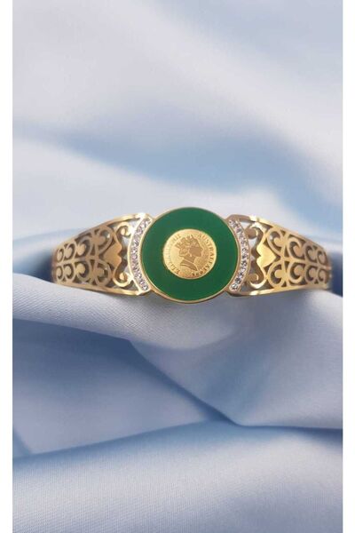 vogutima jewelery&silver by timuçin mavili سوار من الفولاذ المقاوم للصدأ - حج...