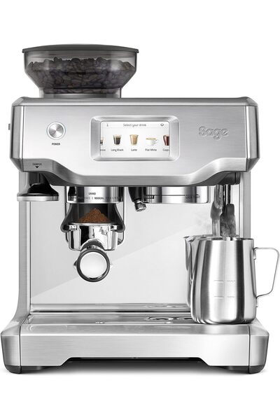 Sage Appliances Barista Touch Espresso Makinesi Ve Kahve Makinesi, Süt Köpürtücü, Ses880bss, Fırçala