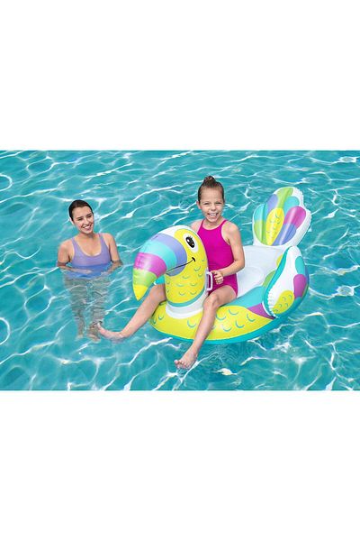 BESTWAY 68" X 36"/1.73m X 91cm Toucan Pool Day Ride-on