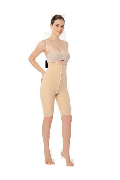 Variteks Agraflı Göğüs Altı - Diz Üstü Liposuction Korse BEDEN XLARGE