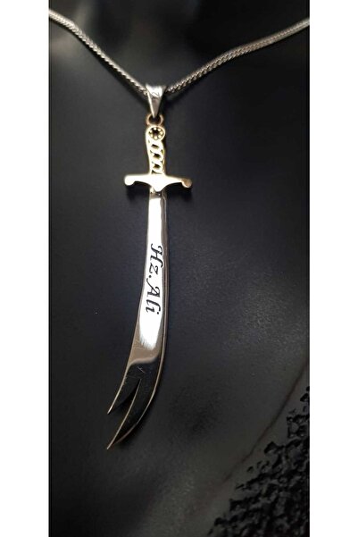 vogutima jewelery&silver by timuçin mavili Erkek Gümüş Kolye - H.z Alinin Kıl...