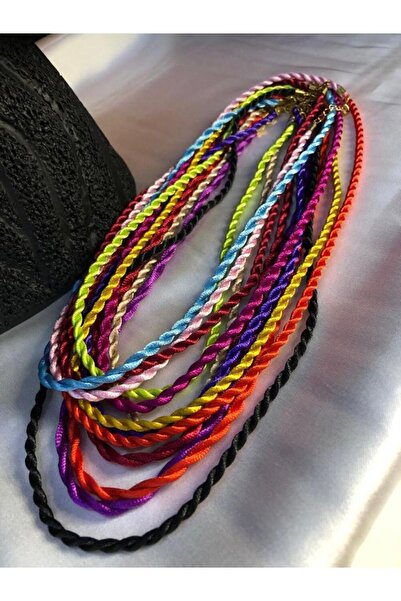 vogutima jewelery&silver by timuçin mavili Altın Renk Ip Her Türlü Kolye Ucu Takılan Uç Kısmı Pirinç Kilit Kısmı Çelik Kolye