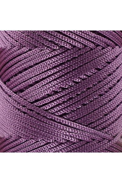 Makromecity Premium 100 Gr Polyester Macrame Floss Plum 2mm - 120 M Σχοινί φορτιστή και νήμα τσάντας