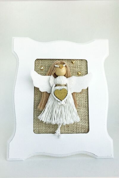 Vera Dekoratif Tablo Hediyelik Şık Süs Çerçeveli Obje Melek