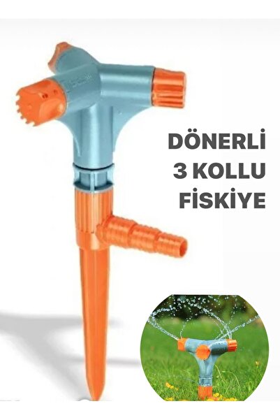 Medalyan BAHÇE ÇİM SULAMA 3 KOLLU DÖNERLİ SAPLAMALI FİSKİYE