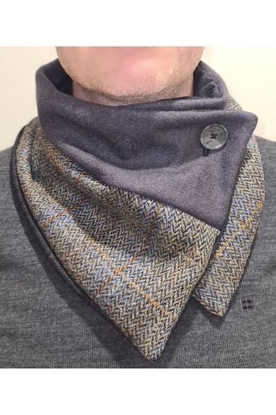 Leylace New Model, Leylace Winter Wool Double Color Men's Neck Collar-18