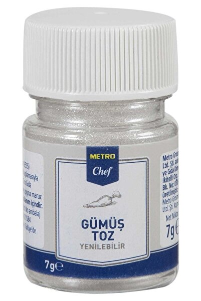 Metro Chef Yenilebilir Toz Gümüş 7G Pastacılık Pasta Şef