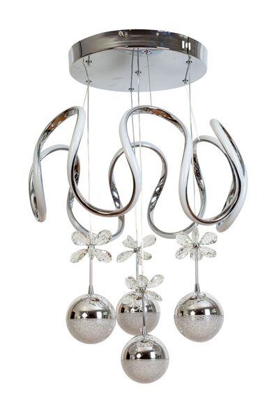 E2Light Modern 3 Renk Yanabilen 4 Toplu Ledli Sarkıt Avize