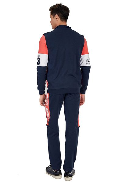 Galvanni Navy Blue Men's Tracksuit Set - Sou-Sweatsuit Navy/Multi