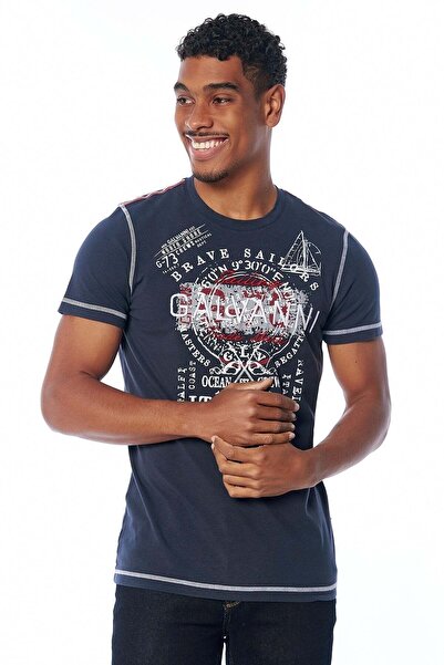 Galvanni Erkek Lacivert T-shırt - Inaveso Navy