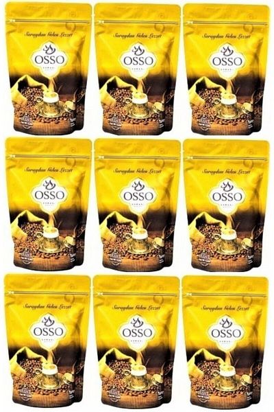 Osso Coffee Ottoman Coffee 8 Different Flavor 200 Gr Set of 9
