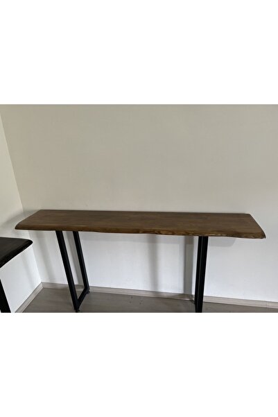 Asya Craft Asyacraft Doğal Ahşap Bar Masası - Rustik Bar Masası