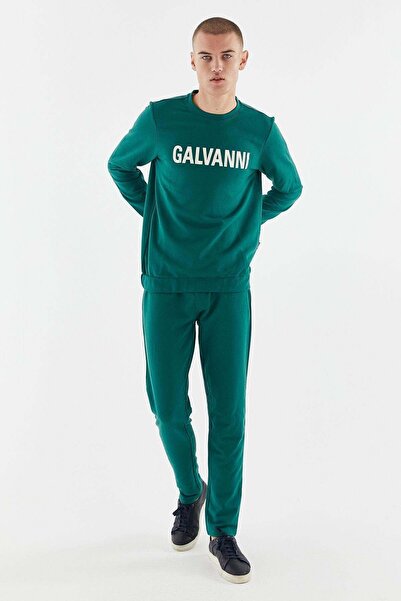 Galvanni Erkek Koyu Yeşil Eşofman Takımı - Vagık Dark Green