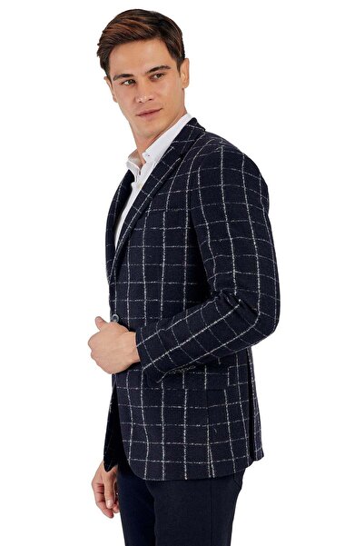 Galvanni Men's Navy Blue Jacket - Sofıy Navy