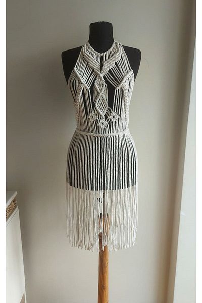 Master hand Macrame Beach Dress - Beach Festival Pareo