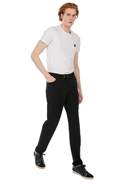 Galvanni Kavi Black Men's Black Sweatpants