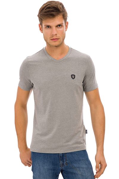 Galvanni Men's Gray T-Shirt - Prim Gray Melange