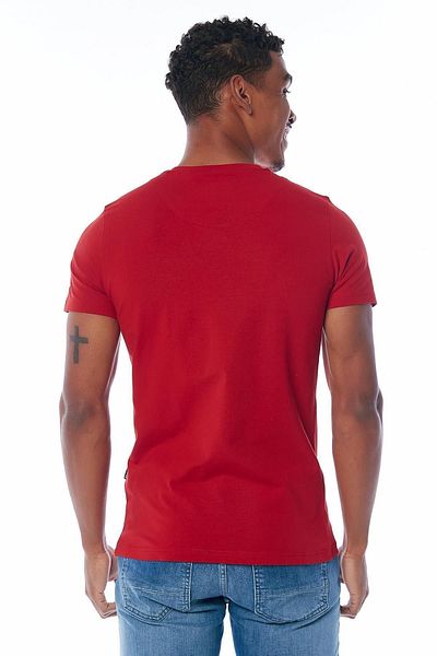 Galvanni Men's Red T-Shirt - Premium Chili Pepper Pattern