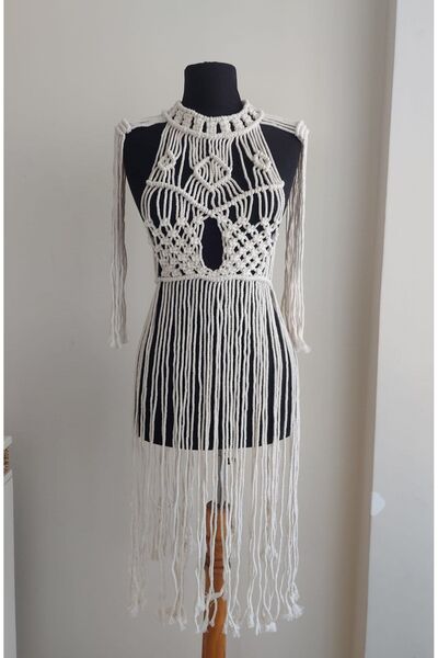 Masterhand فستان مكرامية للشاطئ/الشاطئ/المهرجان/الصيف