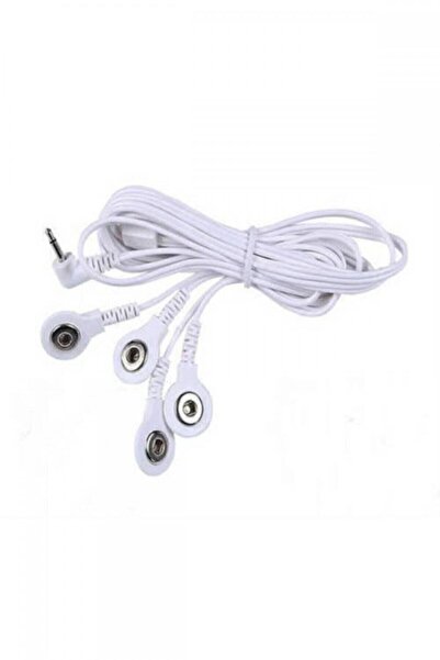 MEDCENTER Tens Cihazları Için 4'lü Çıtçıtlı Tens Kablosu