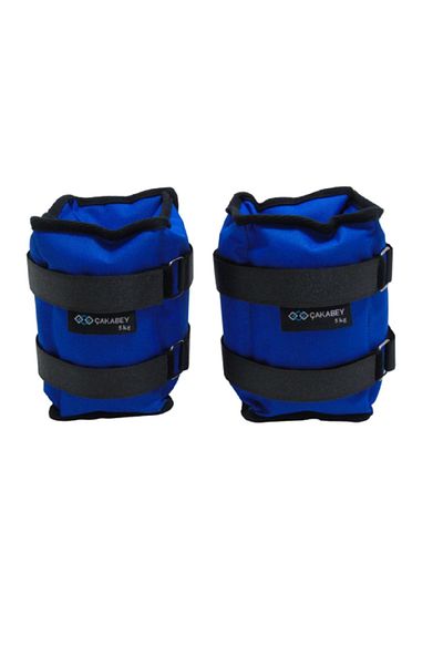 ÇAKABEY Hand-Foot Wrist Weight 5 Kg Blue Pair (2 PCS)