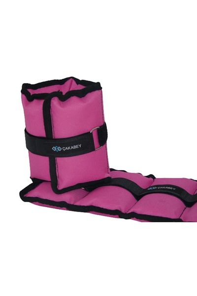 ÇAKABEY Hand-Foot Wrist Weight 1 Kg Pair (2 Pieces) Pink