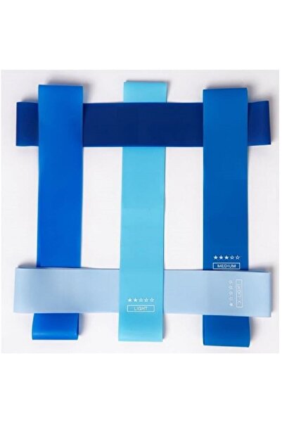 ÇAKABEY Resistant Fitness Pilates Exercise Bands with 5 Different Resistance Levels 90 Cm * 5 Cm