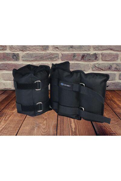 ÇAKABEY Hand Ankle Weight 3 kg + 3 kg (Total 6 kg) Black Fitness Sports Physical Therapy