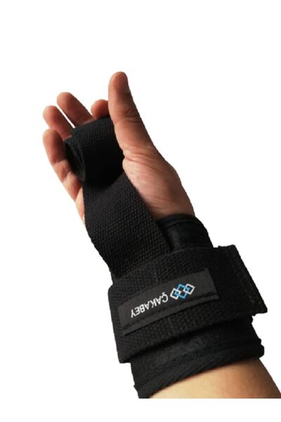 ÇAKABEY Lifting Straps Siyah Ağırlık Kaldırma Straps Pro Bilek Destekli 1 Çif...
