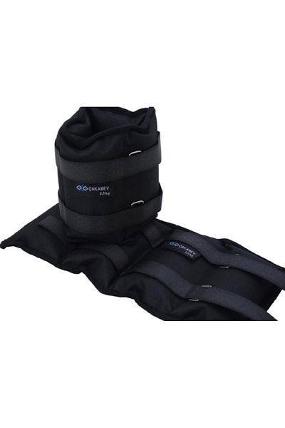 ÇAKABEY Hand-Foot Wrist Weight 2.5 Kg Black Pair (2 PCS) Sand Bag