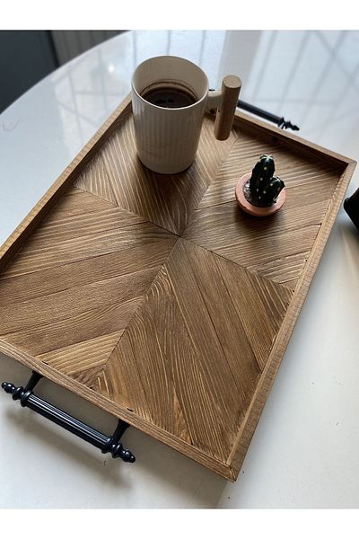 woodalbuba Decorative Wooden Kitchen Presentation Tray