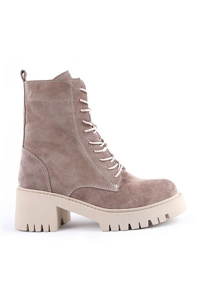 Libero L04.379 Suede Leather Γυναικείες Μπότες Mink