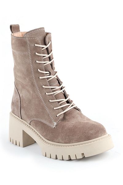 Libero L04.379 Suede Leather Γυναικείες Μπότες Mink