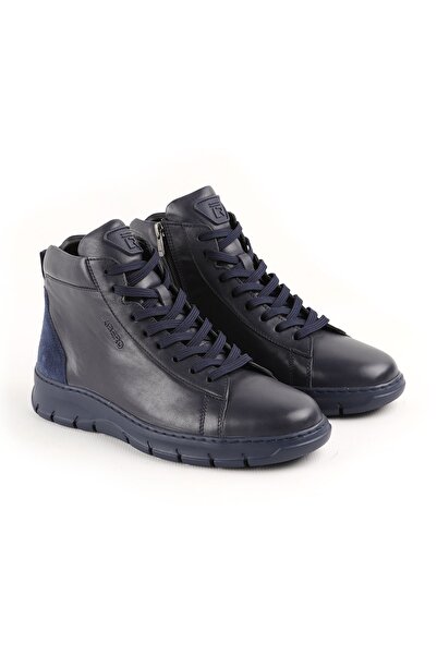 Libero L4888 Ανδρικές Δερμάτινες Μπότες Navy Blue
