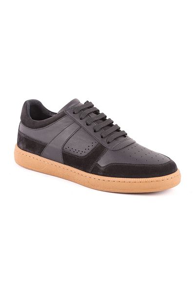 Libero L5159 Suede Leather Men's Casual Shoes Black
