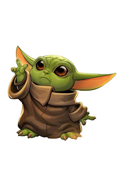 MegaSticker Starwars yoda Sticker Motor, Kask, Laptop, Araba Sticker 13x10 cm
