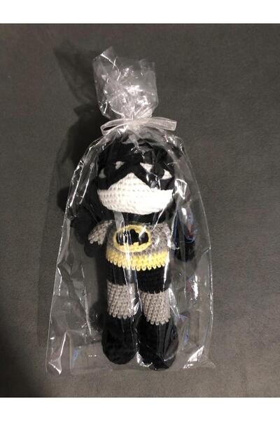Hobi Dünyası دمية باتمان سوبر هيرو DC (BAT-MAN) محبوكة مقاس 20 سم مصنوعة يدويًا