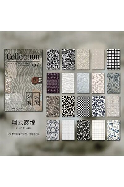 SF SCRAPBOOK KIRTASİYE Scrapbooking 60 Sheets Decopage Paper Set - Bullet Jou...