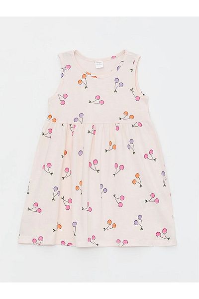LC Waikiki LCW baby Crew Neck Printed Baby Girl Dress