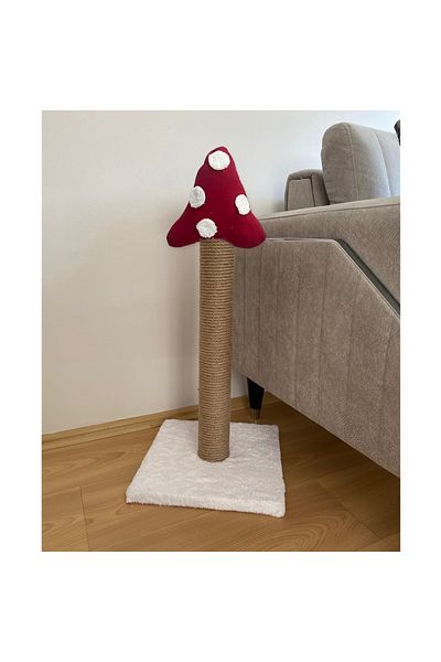 AFRALYAHOME شجرة خدش للقطط على شكل فطر، حامل خدش للقطط بتصميم خاص مقاس 50 سم