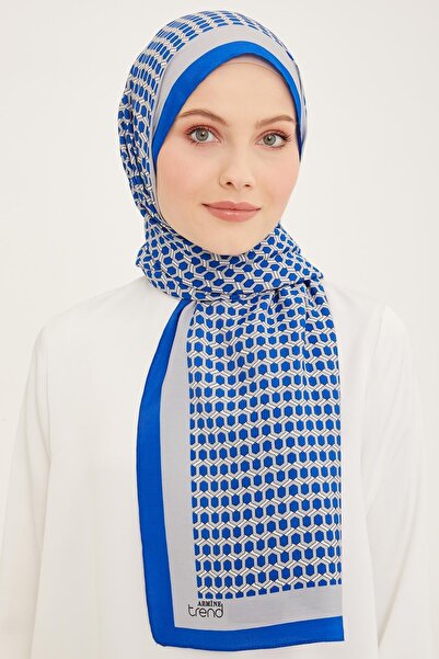 Armine Honeycomb Modal Shawl Sax Blue Gray