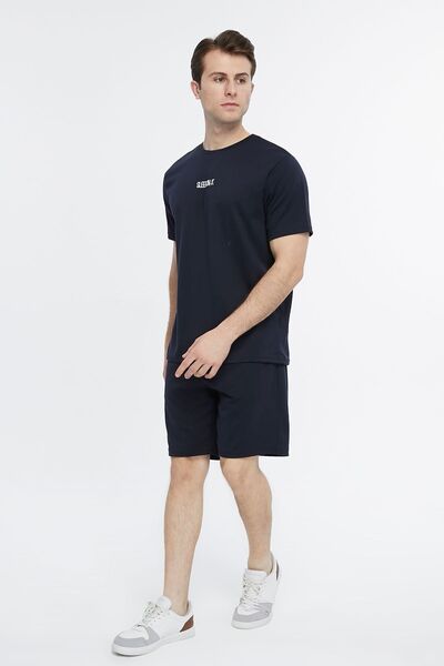 YHGTEKSTİL Men's Sleep Set - With Shorts