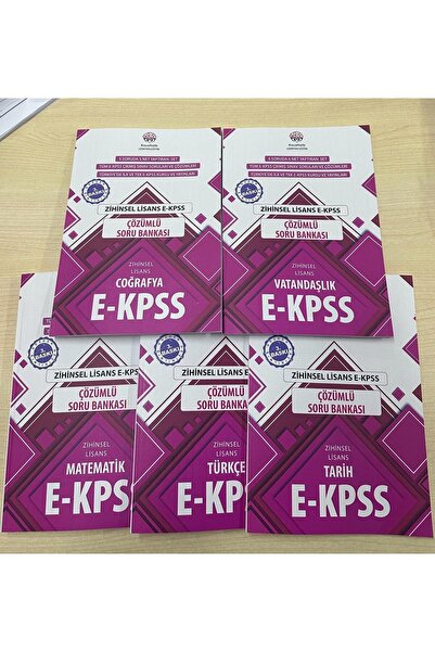 Kocakafa Yayınları Ekpss Zihinsel Lisans Çözümlü Soru Bankası 5 Li Set 2026