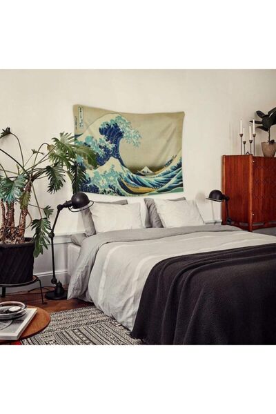 WALLHANG The Great Wave Off Kanagawa Duvar Örtüsü, Duvar Halısı 150x100 Cm