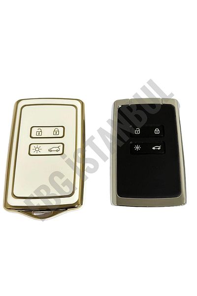 EBG İSTANBUL Renault Megane 4 Talisman Kadjar Card White Car Key Remote Control Case