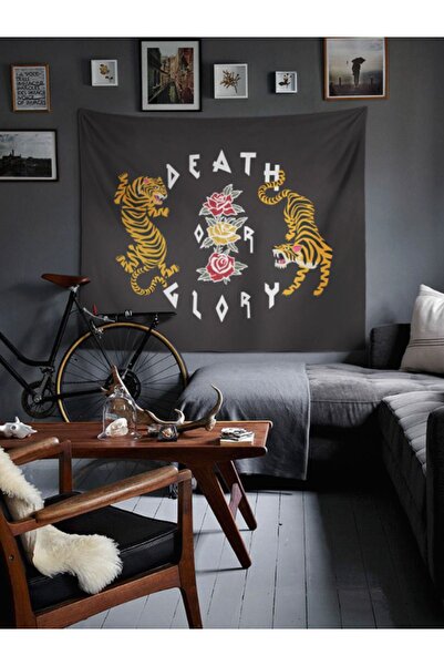WALLHANG Death Or Glory Duvar Örtüsü, Duvar Halısı 150x130 cm, 70x50 cm