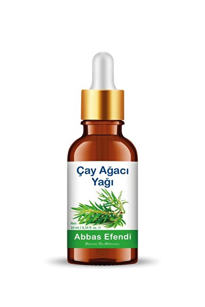 Abbas Efendi زيت شجرة الشاي 10 مل - زجاجة زجاجية وعصا زجاجية قياس