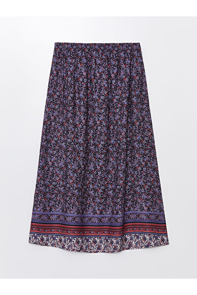 LC Waikiki Dámská sukně se vzorem LCW s elastickým pasem