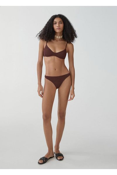 MANGO Woman Gewebte Bikinihose